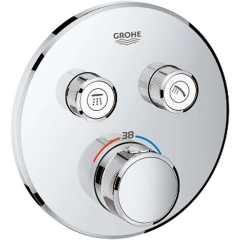 Grohe Grohtherm SmartControl - Thermostat-Duscharmatur - Unterputz mit 2 Absperrventilen, verchromt 29119000
