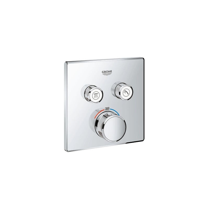 Grohe Grohtherm SmartControl Thermostat for in-wall installation 2 outlets (29124000)