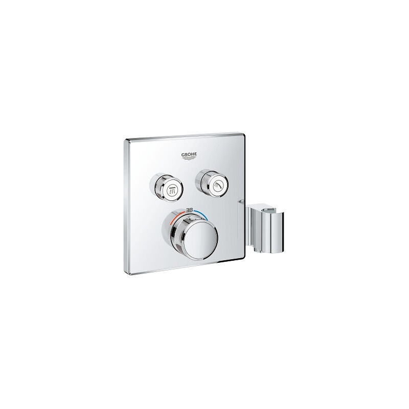 Grohtherm SmartControl Thermostat for Concealed installation with 2 valves and Integrated shower holder (29125000) - Grohe