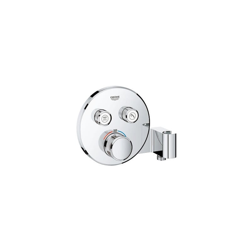Grohtherm SmartControl Thermostatic for in-wall installation 2 outlets with integrated shower holder (29120000) - Grohe