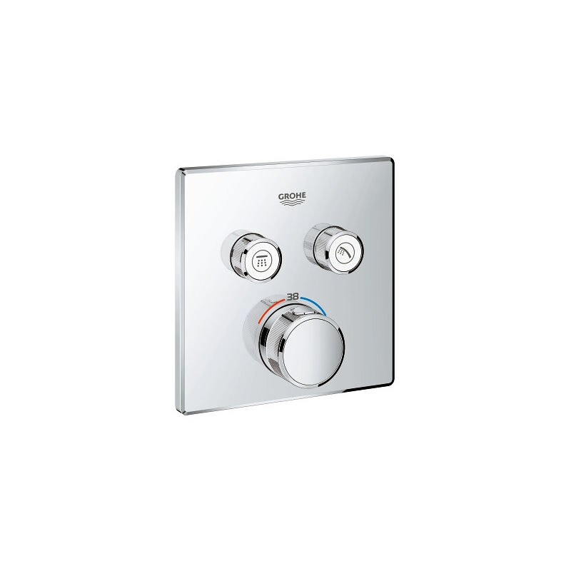 Grohe - Grohtherm SmartControl Thermostatique pour installation encastrée 2 sorties (29124000)