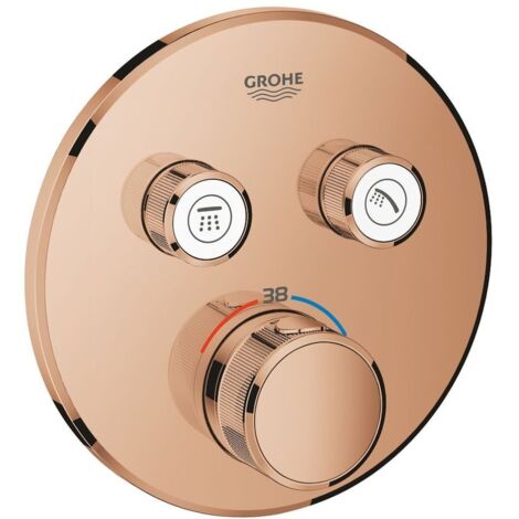 Grohe Grohtherm Smartcontrol, Unterputz-Thermostat mit 2 Ausgängen, Warm Sunset (29119DA0)