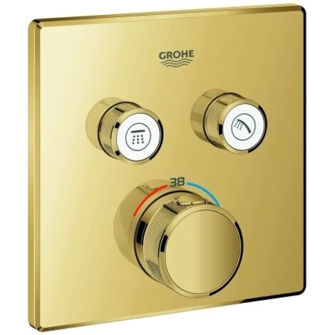 Grohe Grohtherm SmartControl - Unterputz-Thermostatarmatur, für 2 Verbraucher, Cool Sunrise 29124GL0