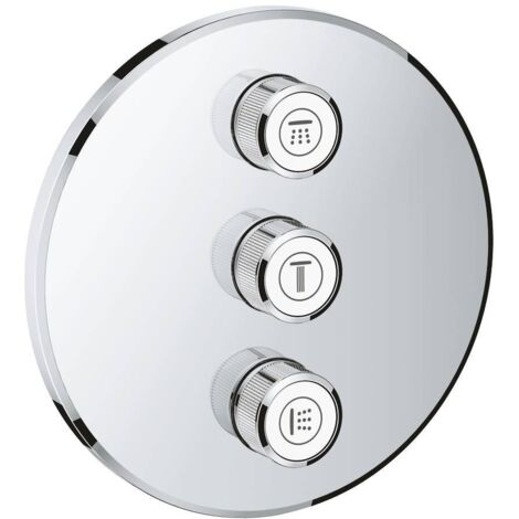 Grohe Grohtherm SmartControl Válvula oculta de 3 vías, rosa de