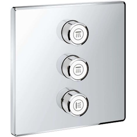 Mitigeur de douche encastré 3 voies – Finition GROHE StarLight – Débit 65 l/min – Installation rapide – 29127000