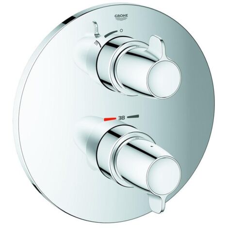 Grohe Grohtherm Special Thermostat-Brausebatterie, Fertigmontageset, für Rapido T, Chrom