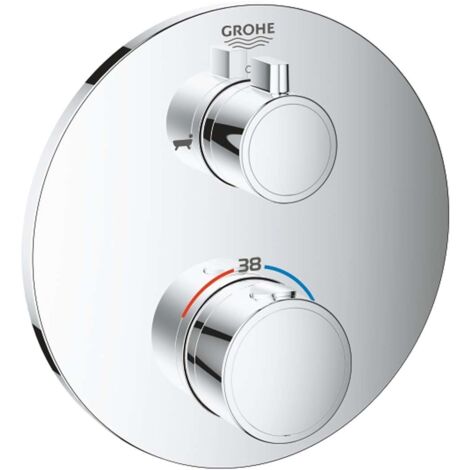 Grohe Grohtherm - Thermostat-Wannenarmatur für 2 Verbraucher, verchromt 24077000