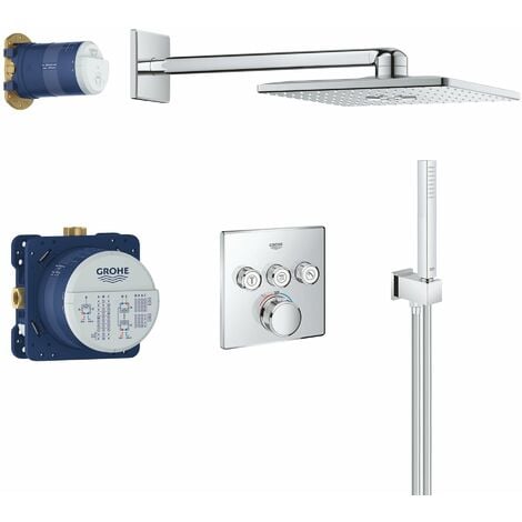Grohe Grotherm Smart Control Perfect Shower Set with Rainshower SmartActive 310 CUBE - 34706000