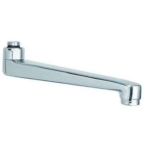 Grohe Gussauslauf 3/4" mit Anschlagbegrenzung, Ausladung 185mm, Höhe 64mm, Chrom, 13430000