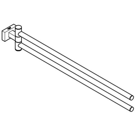 Grohe Handtuchhalter Essentials Cube 43,9cm, 2-ar, schw, verd Bef, superst.