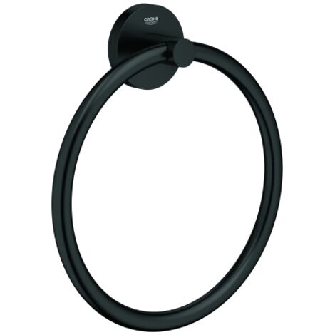 Grohe Handtuchring Essentials verdeckte Befestigung, matt black