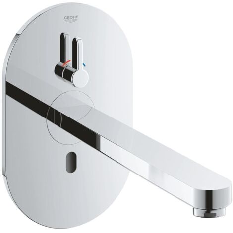 Grohe Infrarot-Elektronik für Waschtisch Eurosmart CE, Ausladung 232mm, Mischung, Fertigmontageset, Steckertrafo 100-230V, Chrom