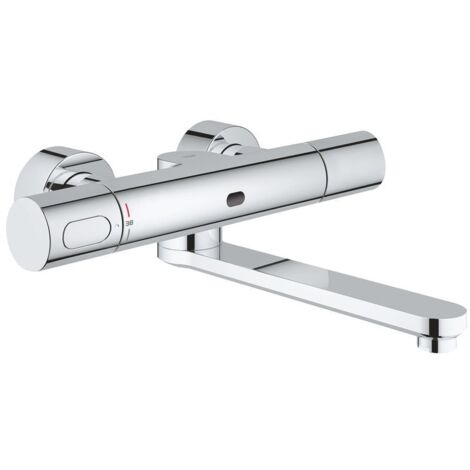 Grohe Infrarot-Elektronik für Waschtisch-Wandarmatur Eurosmart CE, Ausladung 287mm, mit Mischeinrichtung, Lithium-Batt., Chrom
