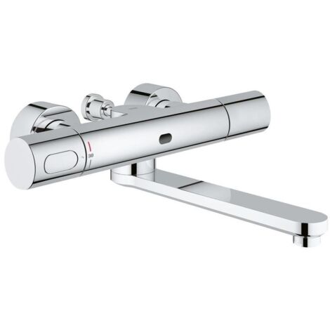 Grohe Infrarot-Elektronik für Waschtisch-Wandarmatur Eurosmart Cosmopolitan E Bluetooth Thermostat, 219mm, Trafo 100-240V, Chrom