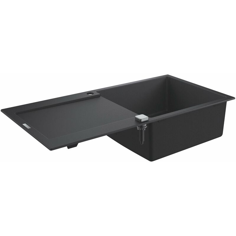 Viers - Évier composite K500 avec garniture de vidage automatique, 100x50 cm, noir granite 31645AP0 - Grohe