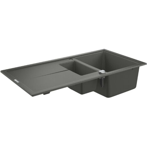 GROHE Kompositspüle K400 31642 1,5Becken 1000x500mm mit ATF re/li granit grau