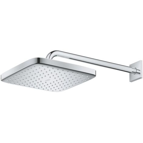 Grohe Kopfbrauseset Tempesta 250 Cube Brausearm 38cm, 1 Strahlart, chrom