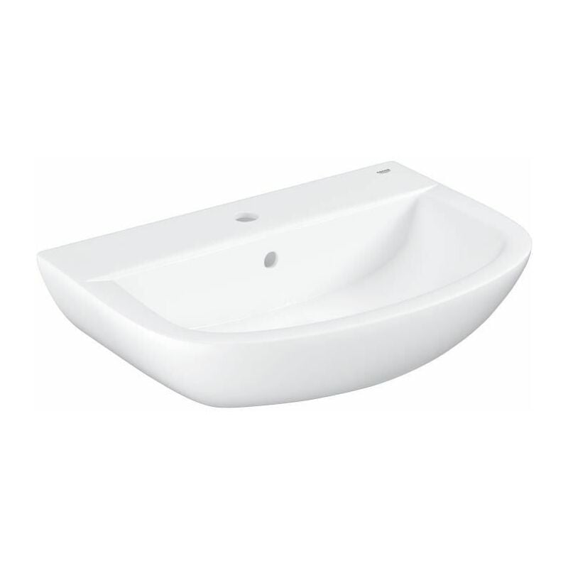 Grohe - lavabo de salle de bains suspendu et autoportant bau ceramic, largeur 60 cm, profondeur 44 cm, avec trop-plein, 39421000