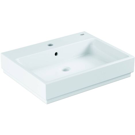 Grohe Lavabo de cerámica Cube, 600x490 mm, PureGuard, blanco alpino (3947300H)