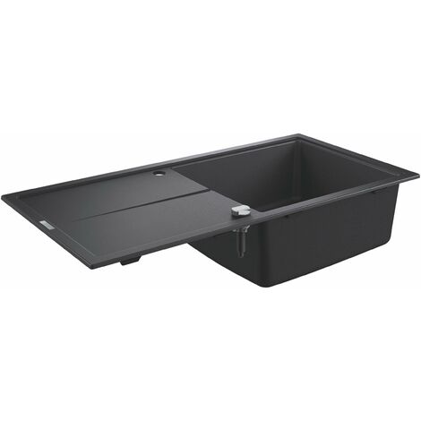 Grohe Lavelli - Lavello composito K400 con scarico automatico, 100x50 cm, granito nero 31641AP0