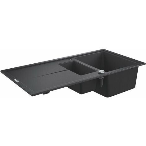 Grohe Lavelli - Lavello composito K400 con scarico automatico, 100x50 cm, granito nero 31642AP0