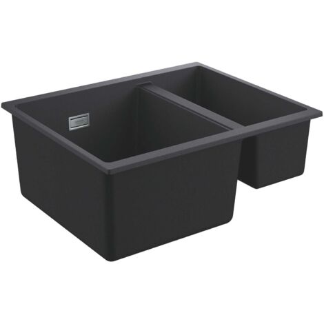 Grohe Lavelli - Lavello composito K500 con sistema di scarico, 56x46 cm, granito nero 31648AP0