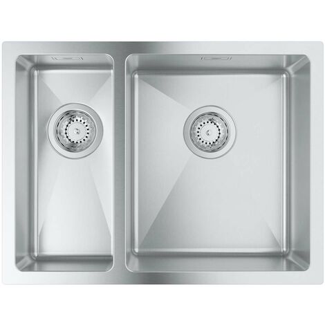 Grohe Lavelli - Lavello K700 con sistema di scarico, 60x45 cm, acciaio inox spazzolato 31576SD1