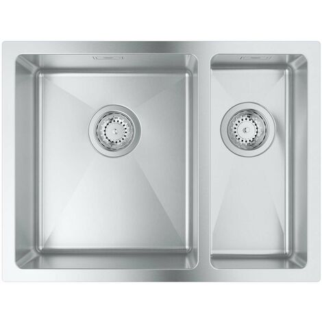 Grohe Lavelli - Lavello K700 con sistema di scarico, 60x45 cm, acciaio inox spazzolato 31577SD1
