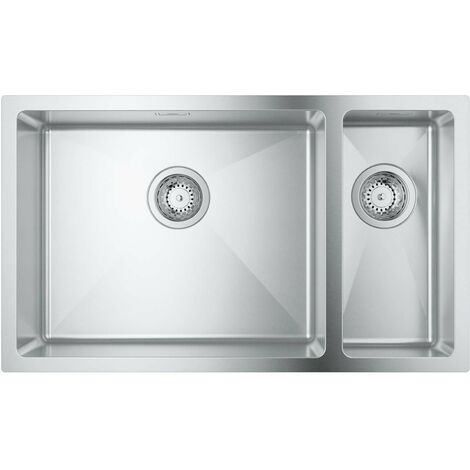 Grohe Lavelli - Lavello K700 con sistema di scarico, 76x45 cm, acciaio inox spazzolato 31575SD1