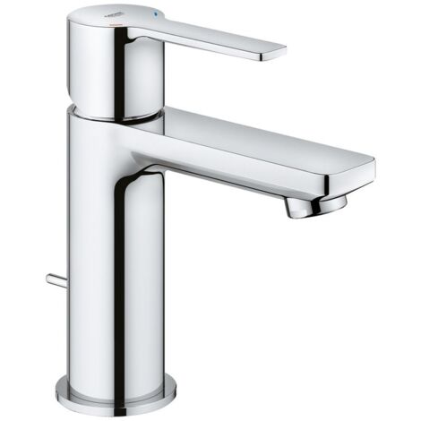 Grohe Lineare 1-Loch-Einhand-Waschtischbatterie XS-Size, Chrom, 1 1/4" Zugstangen-Garnitur
