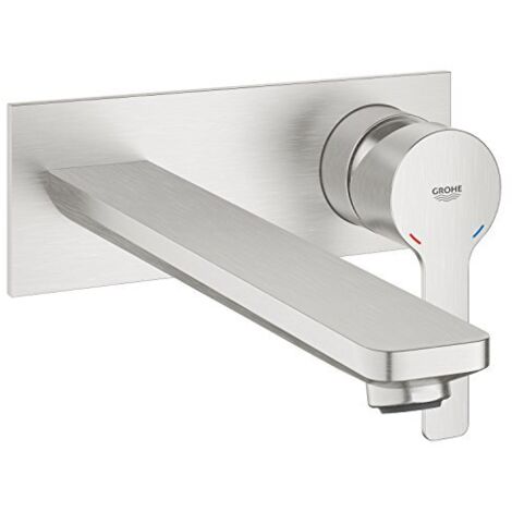 Grohe Lineare 2 trous pour lavabo, montage mural, saillie 207mm,