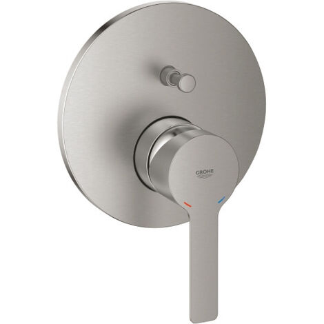 Grohe Lineare Einhebel-Wannen-/Brausebatterie für Rapido SmartBox supersteel (