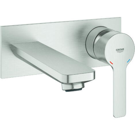Grohe Lineare Mélangeur lavabo 2 trous, montage mural, saillie