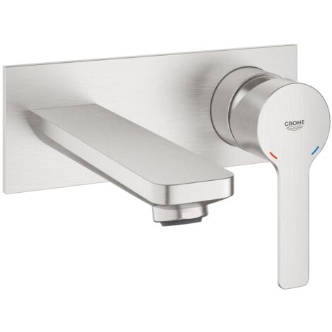 Grohe Lineare Mélangeur lavabo 2 trous, montage mural, saillie