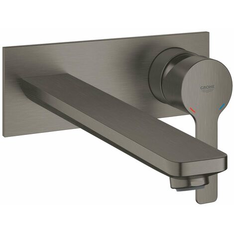 Grohe Lineare - Miscelatore ad incasso per lavabo, montaggio a 2 fori, Hard Graphite spazzolata 23444AL1