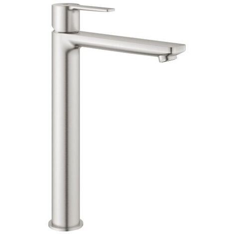 Grohe – Mitigeur monocommandé vasque taille XL – Finition Supersteel – Cartouche céramique 28mm – Débit 5,7 l/min – 23405DC1