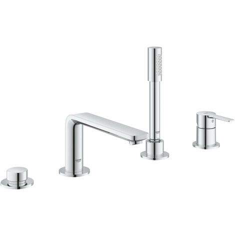 Mitigeur de baignoire 19577001 – Installation 4 trous – Finition chromée – Cartouche céramique GROHE SilkMove 35 mm – Inverseur intégré