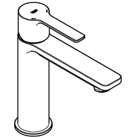Grohe Lineare - Waschtischarmatur mit Push-Open-Ablaufgarnitur, Hard Graphite gebürstet 23106AL1