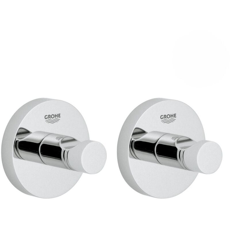 Grohe - Lot de 2 patères murales fixation invisible (40364001)