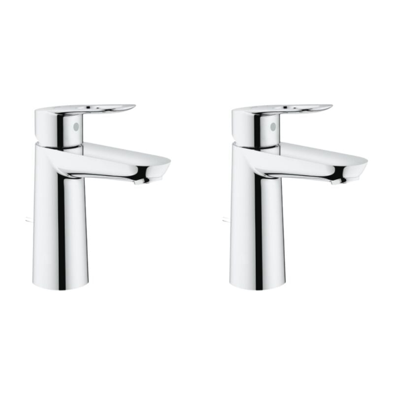Grohe - Lot de 2 Mitigeurs lavabo BauLoop Taille m