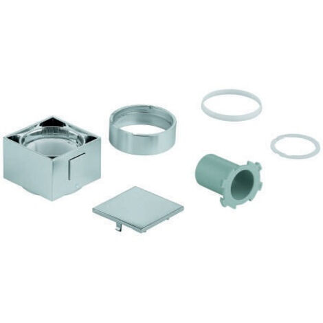 GROHE Manopola di selezione della temperatura 49091 squadrata per set di montaggio finale THM cromo, 49091000