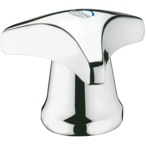 Grohe, Manopola Trecorn 1/2", colore: Blu, e anello per base rubinetti 45080000