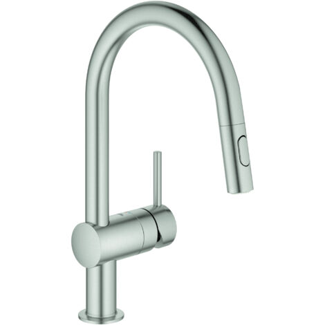 GROHE Minta Einhand-Spültischbatterie, C-Auslauf, mit