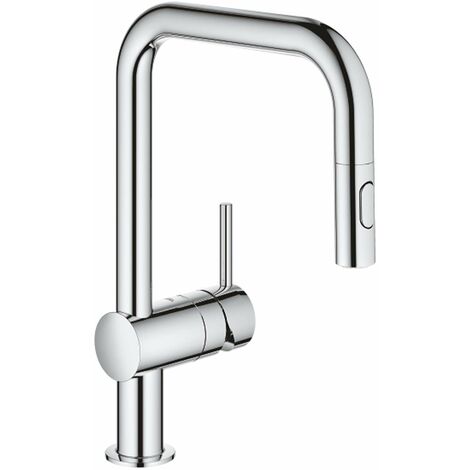 Grohe Minta - Miscelatore per lavello con doccetta estraibile, cromato 32322002