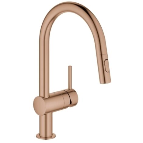 GROHE Minta Mitigeur monocommandé pour évier, bec en C, avec