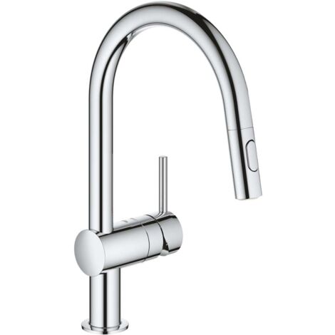 Grohe Minta - Spültischarmatur mit ausziehbarer Geschirrbrause, verchromt 32321002