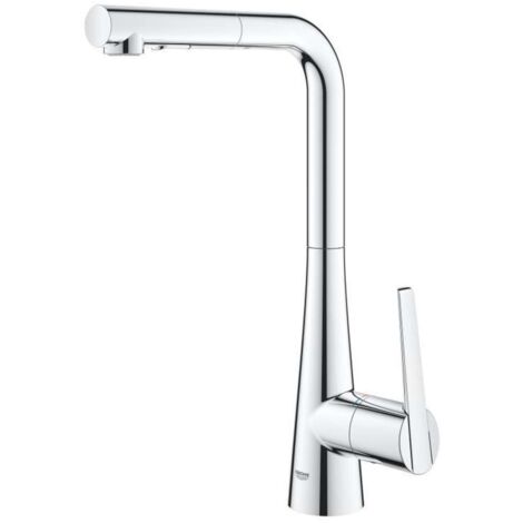 GROHE Miscelatore Monocomando Lavello Zedra Satinato Cromo