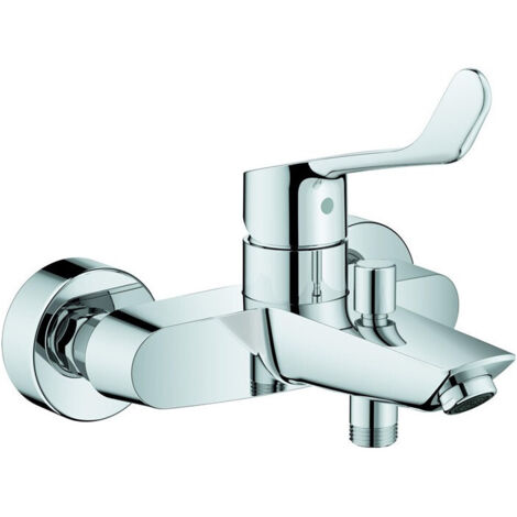 GROHE Miscelatore monocomando per vasca Eurosmart 252433 montaggio a parete leva lunga cromo, 25243003