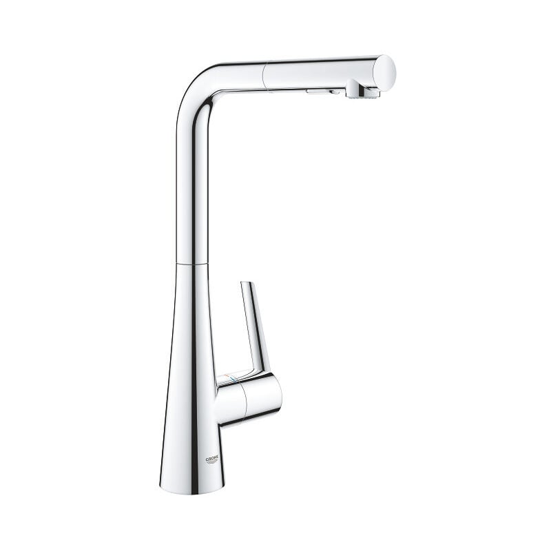 Grohe - Zedra - Mitigeur d'évier avec douchette extractible, SmartControl, chrome 32553002