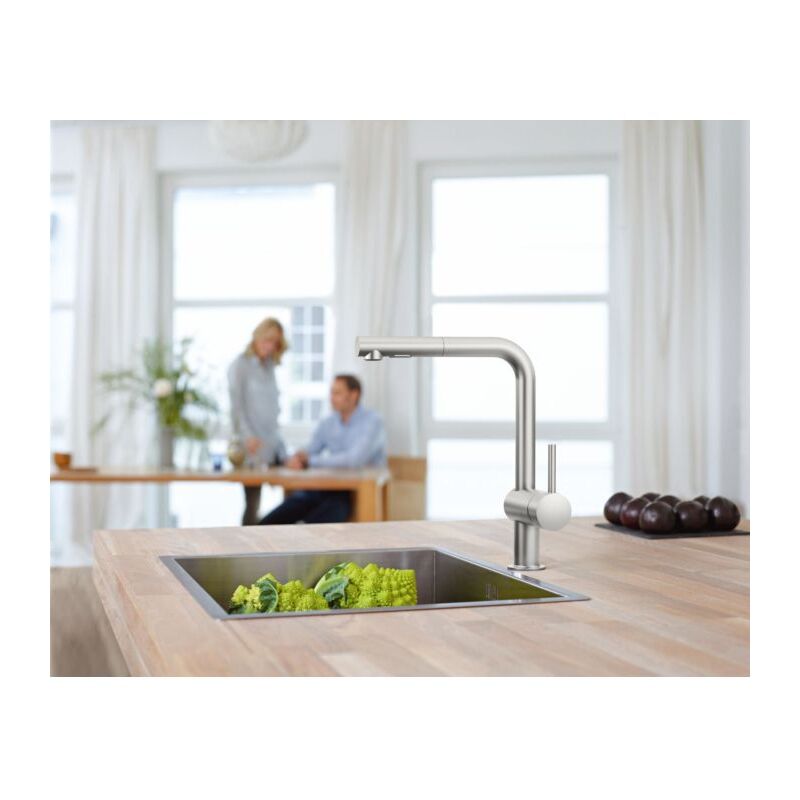 Minta mélangeur de cuisine 30274DC0 supersteel bec rétractable - Grohe